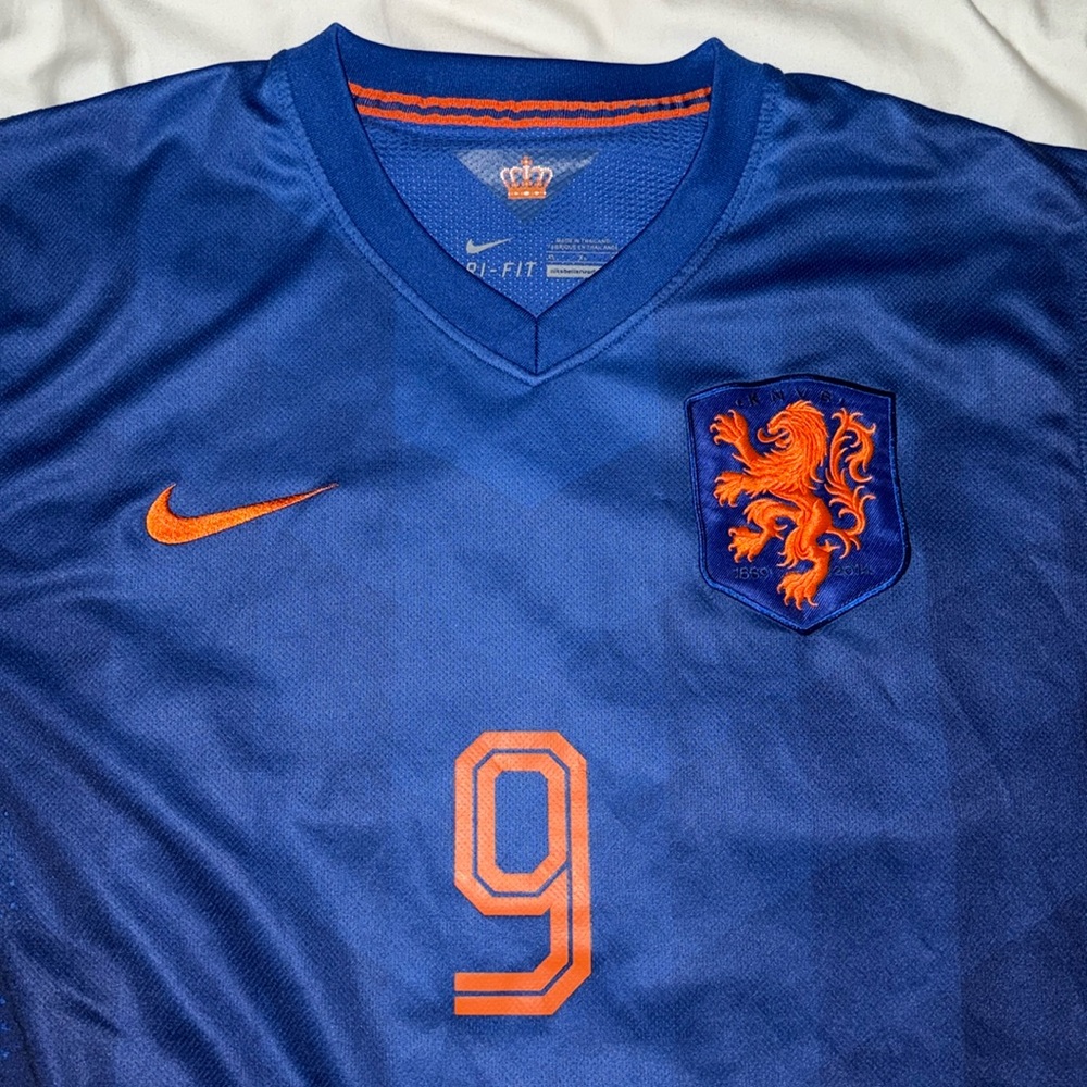 V. PERSIE BLUE SOCCER JERSEY